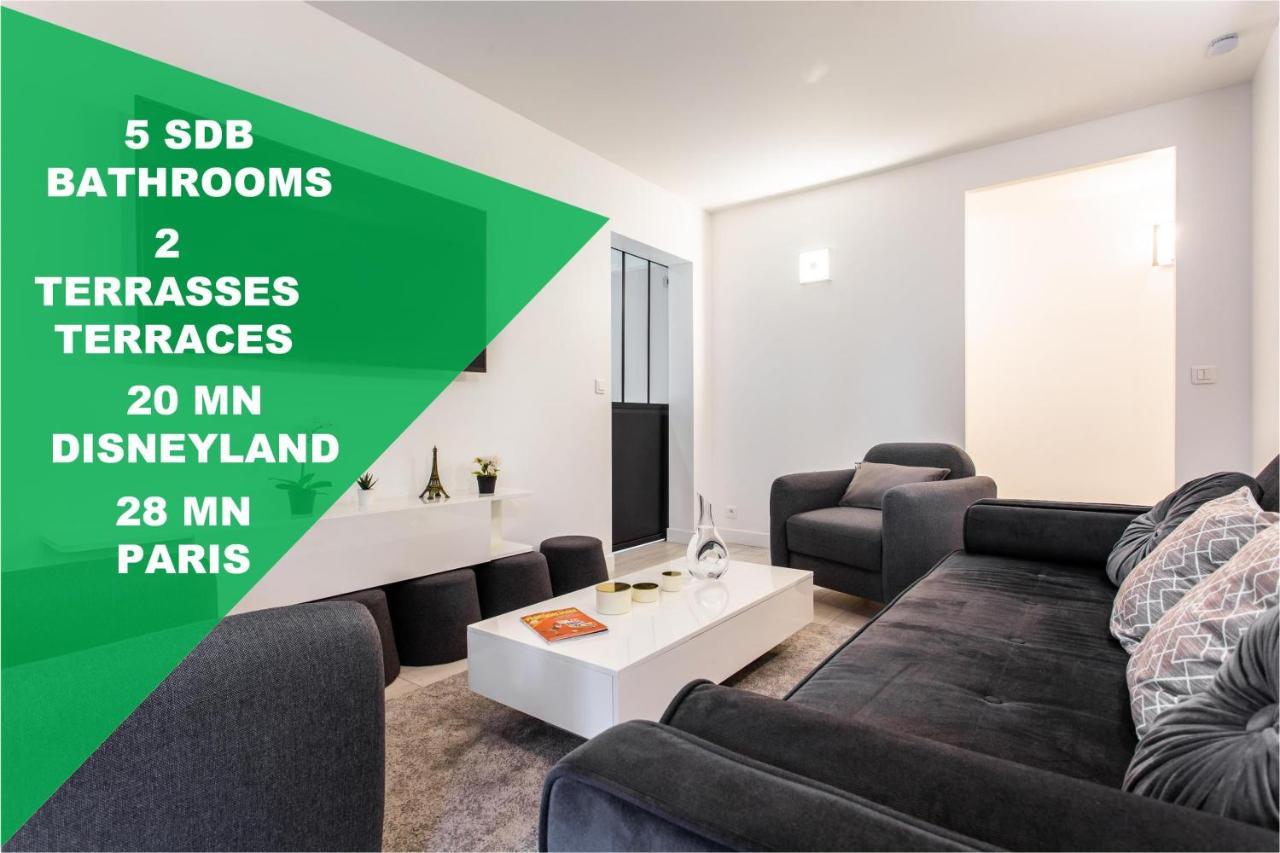 שאנז סור-מרנה D&E - Paris-Disney - Holidays Apartment - Appartement De Vacances - 5 Chambres- 5 Sdb - 5 Bedrooms - 5 Bathrooms - Netflix מראה חיצוני תמונה